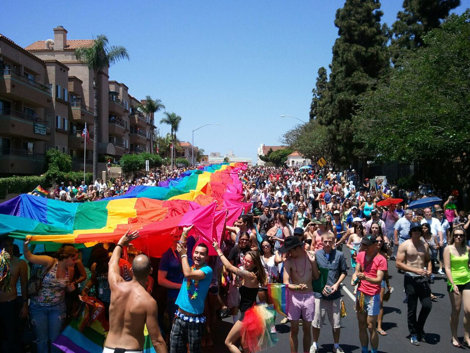 gay pride san diego map