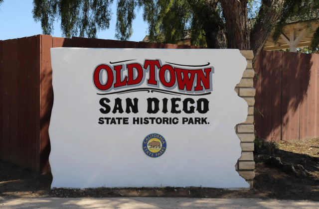 Old Town State Historic Park Sign