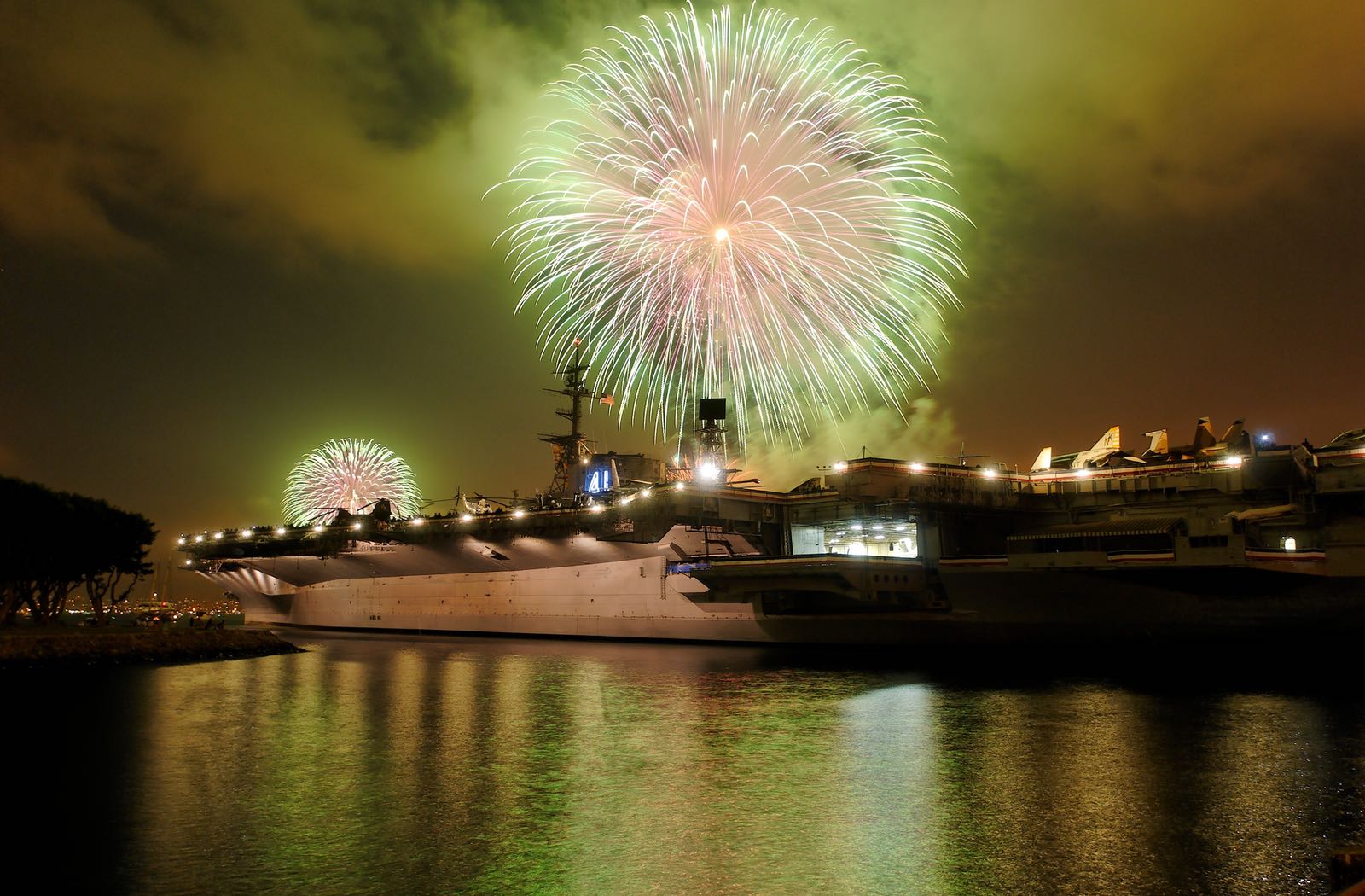 Fireworks over the USS Midway Museum - Top Things to Do in San Diego