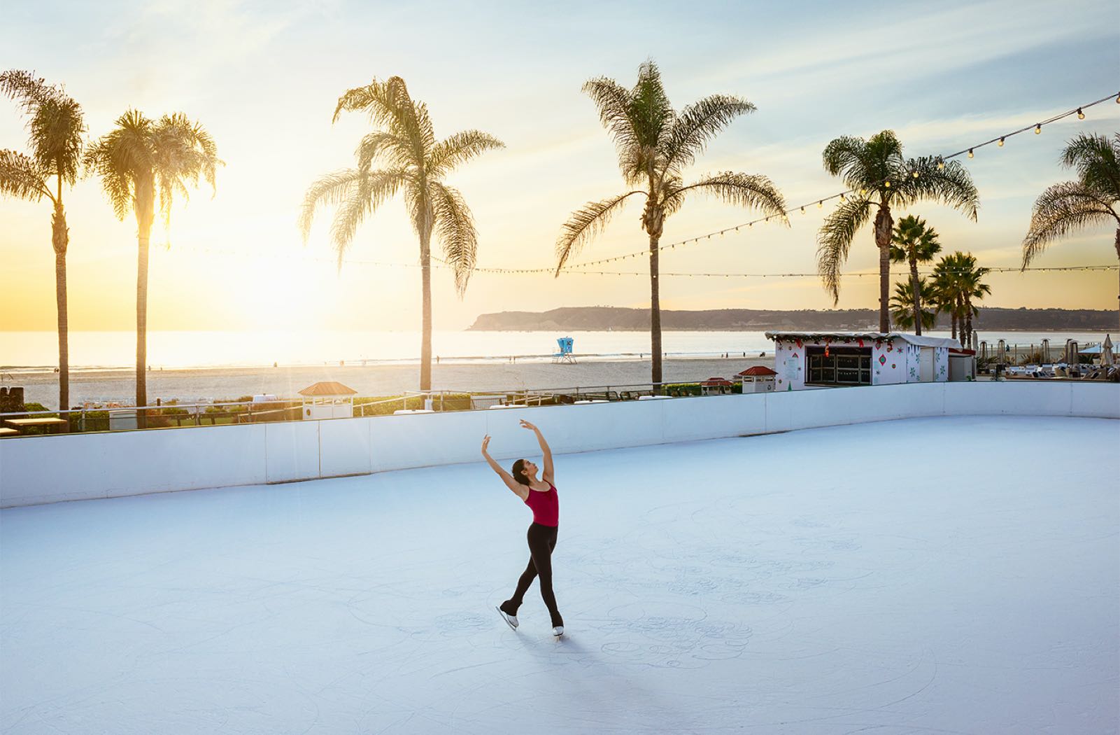 Ice Skater at the Hotel Del Coronado's Skating by the Sea - Top Things to Do in San Diego