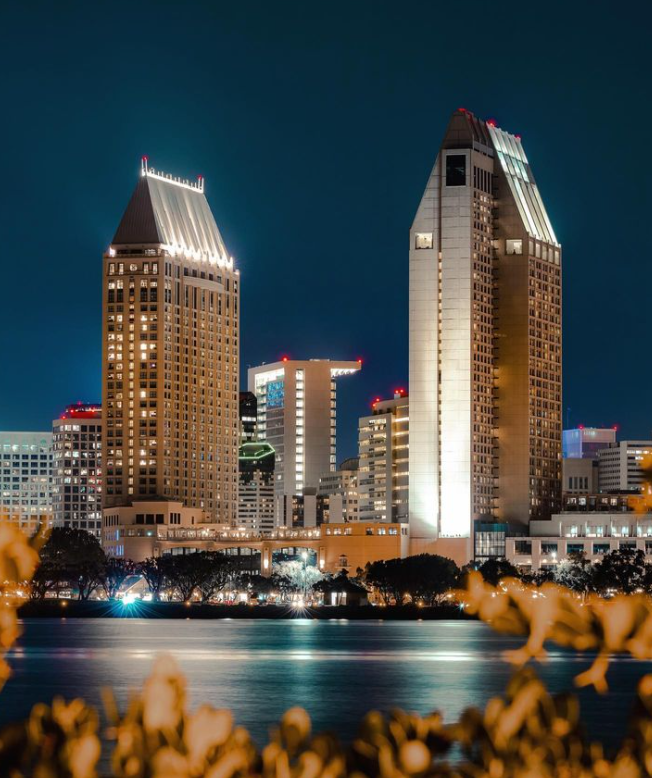 San Diego downtown skyline from Coronado Island