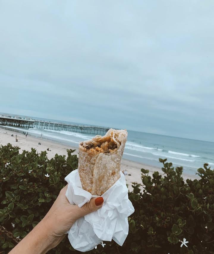 Burrito from one of San Diego's hole in the wall resaturants