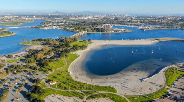 aerial view of Mission Bay for the tips and tricks blog